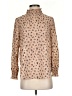 Shesmiss Animal Print Tan Long Sleeve Blouse Size S (estimated) - photo 1