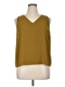 Nine West 100% Polyester Gold Sleeveless Top Size XL (petite) - photo 1