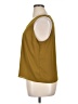 Nine West 100% Polyester Gold Sleeveless Top Size XL (petite) - photo 5