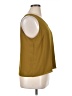 Nine West 100% Polyester Gold Sleeveless Top Size XL (petite) - photo 4