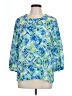 Unbranded Blue 3/4 Sleeve Blouse Size L (estimated) - photo 1