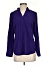 Talbots 100% Polyester Purple Long Sleeve Blouse Size S - photo 1