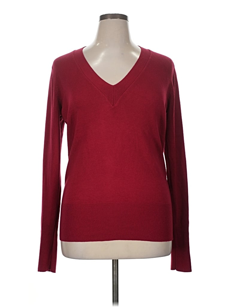 Pre-owned Grace Elements Long Sleeve T-shirt In Burgundy