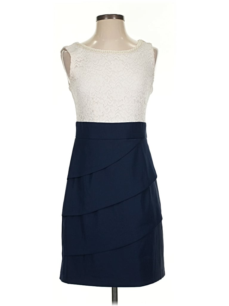 Pre-owned Connected Apparel Cocktail Dress In Blue