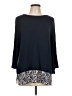Lila Rose Black 3/4 Sleeve Top Size L - photo 1
