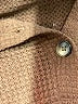Margaret O'Leary Houndstooth Brown Long Sleeve Blouse Size S - photo 7