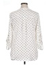 Assorted Brands Polka Dots Ivory 3/4 Sleeve Blouse Size XL - photo 2