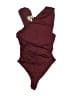 Zara Solid Burgundy Bodysuit Size S - photo 1