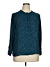 Apt. 9 100% Polyester Animal Print Teal Long Sleeve Blouse Size XL (petite) - photo 1