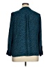 Apt. 9 100% Polyester Animal Print Teal Long Sleeve Blouse Size XL (petite) - photo 2