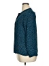 Apt. 9 100% Polyester Animal Print Teal Long Sleeve Blouse Size XL (petite) - photo 5