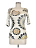 Komarov 100% Polyester Ivory Short Sleeve Blouse Size Med (2) - photo 1