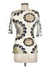 Komarov 100% Polyester Ivory Short Sleeve Blouse Size Med (2) - photo 2