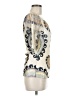 Komarov 100% Polyester Ivory Short Sleeve Blouse Size Med (2) - photo 4