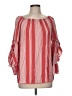 Fever 100% Rayon Red 3/4 Sleeve Blouse Size M - photo 1