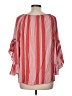 Fever 100% Rayon Red 3/4 Sleeve Blouse Size M - photo 2