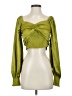 Mustard Seed Green Long Sleeve Blouse Size S - photo 1