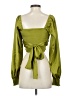 Mustard Seed Green Long Sleeve Blouse Size S - photo 2