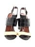 Elizabeth and James Color Block Gray Black Sandals Size 6 - photo 2