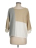 by the River Color Block Tan Pullover Sweater Size M - photo 2