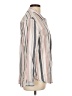 Primark 100% Cotton Stripes Gray Long Sleeve Button-Down Shirt Size 12 - photo 4
