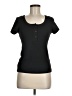 Shein Black Short Sleeve Henley Size M - photo 1