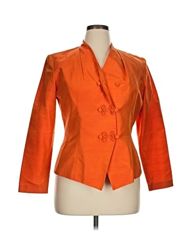 Adrianna Papell Silk Blazer (view 1)