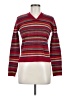 J.Crew 100% Lambswool Stripes Red Wool Pullover Sweater Size M - photo 1