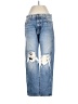 Khaite 100% Cotton Hearts Blue Jeans Size 26 waist - photo 1
