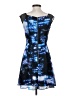 Milly 100% Polyester Graphic Blue Cocktail Dress Size 2 - photo 2