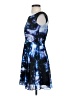 Milly 100% Polyester Graphic Blue Cocktail Dress Size 2 - photo 5