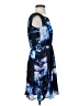 Milly 100% Polyester Graphic Blue Cocktail Dress Size 2 - photo 4