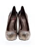 BCBG Color Block Gray Tan Heels Size 8 1/2 - photo 2