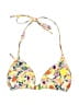 Unbranded Print Yellow Swimsuit Top Size XXS (estimated) - photo 1