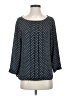 Ann Taylor LOFT 100% Polyester Polka Dots Blue 3/4 Sleeve Blouse Size S - photo 1