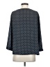Ann Taylor LOFT 100% Polyester Polka Dots Blue 3/4 Sleeve Blouse Size S - photo 2