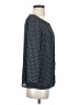 Ann Taylor LOFT 100% Polyester Polka Dots Blue 3/4 Sleeve Blouse Size S - photo 4