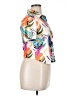 Unbranded Print Ivory Short Sleeve Blouse Size XXL - photo 4