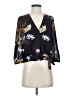 Madewell 100% Polyester Black 3/4 Sleeve Blouse Size XS - photo 1