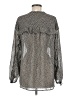Max Studio 100% Polyester Polka Dots Gray Long Sleeve Blouse Size M - photo 2