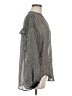 Max Studio 100% Polyester Polka Dots Gray Long Sleeve Blouse Size M - photo 4