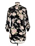 Justify 100% Polyester Floral Black 3/4 Sleeve Blouse Size M - photo 2