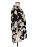 Justify 100% Polyester Floral Black 3/4 Sleeve Blouse Size M - photo 4