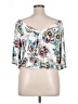 Unbranded White 3/4 Sleeve Blouse Size XL (estimated) - photo 2