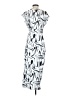 Unbranded 100% Polyester Graphic Silver Casual Dress Size S - photo 2
