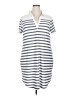 Bobeau Stripes Gray Casual Dress Size 2X - photo 1
