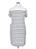 Bobeau Stripes Gray Casual Dress Size 2X - photo 2
