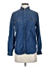 7 For All Mankind Blue Long Sleeve Button-Down Shirt Size XS - photo 1