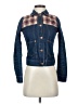 Madewell 100% Cotton Plaid Blue Denim Jacket Size XXS - photo 1