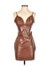 Blanc Metallic Brown Cocktail Dress Size S - photo 1